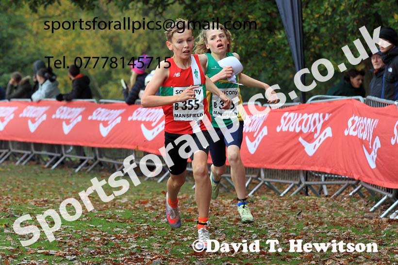 Boys Under-13s, 2022 National Cross Country Relays, Berry Hill Park, Mansfield.  Photo: David T. Hewitson/Sports for All Pics
